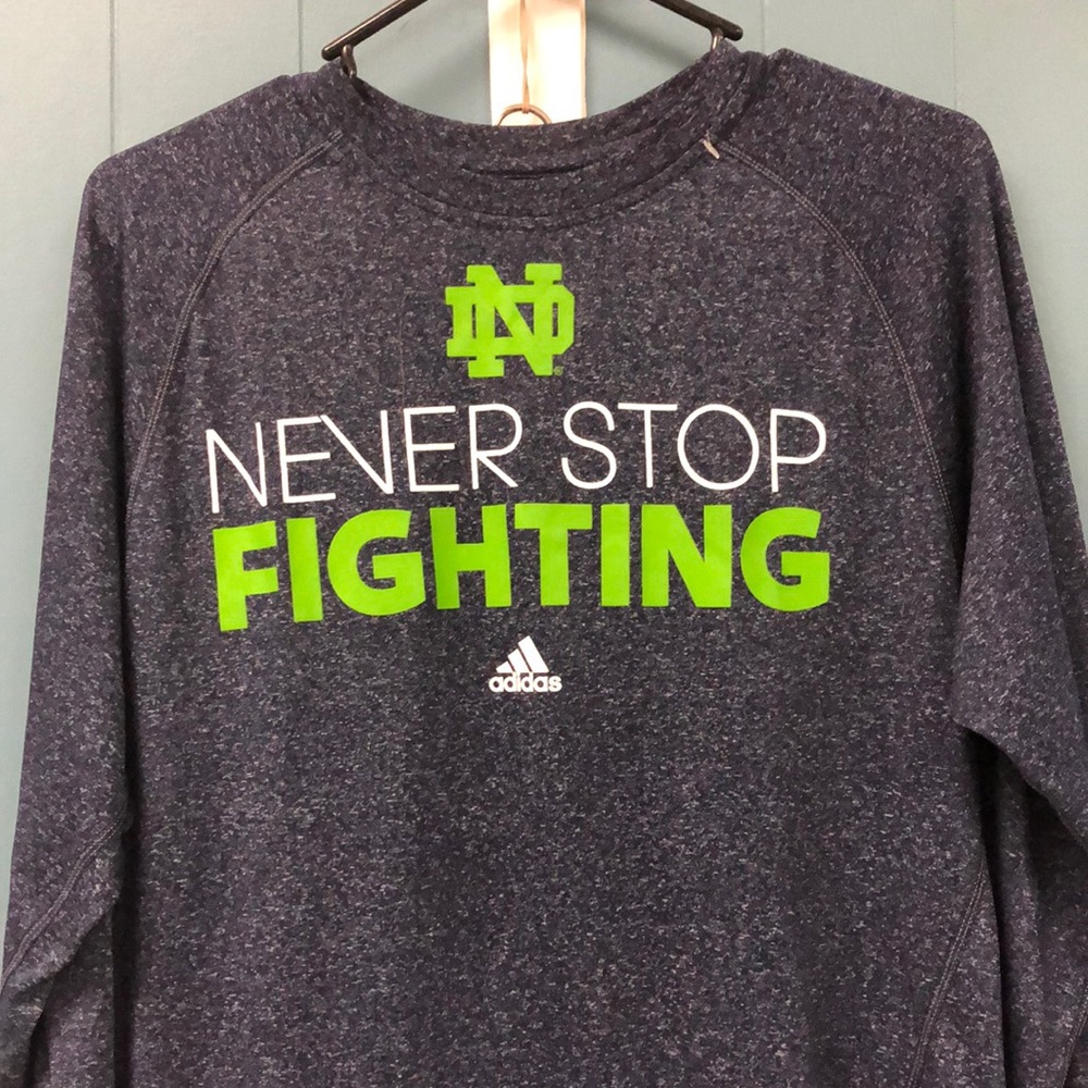 Adidas Climate Notre Dame Fighting Irish NCAA Final Four 2013 long sleeve Shirt